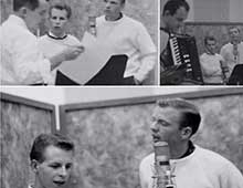 Prepping at the studio